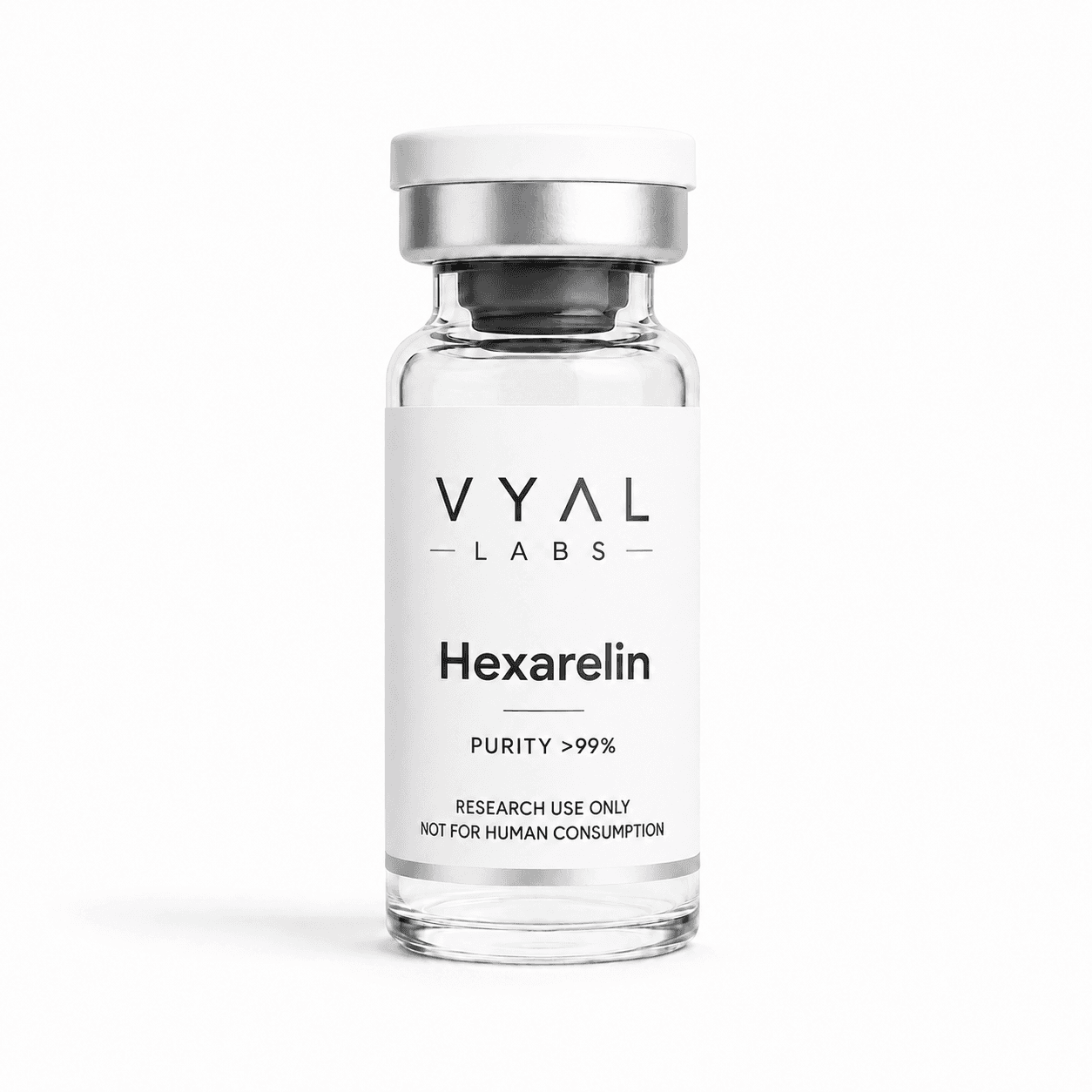 Hexarelin vial and packaging